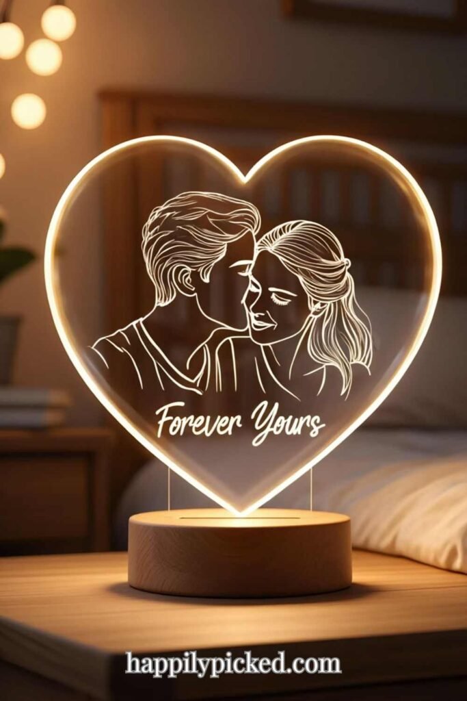 A personalized lamp gift for boyfriend